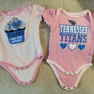 Tennessee Titans baby girl onsies